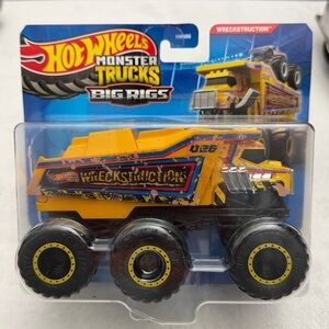Hot Wheels Wreckstruction Big Rig Monster Truck 1:64 scale diecast vehicle.
